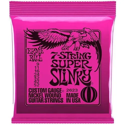 Ernie Ball 2623 (9-52) Комплект струн для 7-струнной электрогитары (9-52).