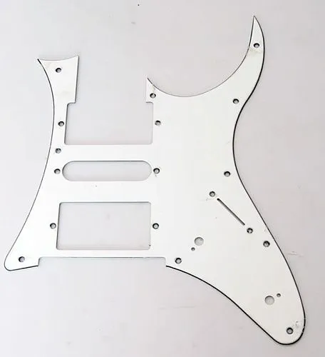 Caraya H-1004A Защитная накладка для электрогитары HSH, трехслойная, белая.